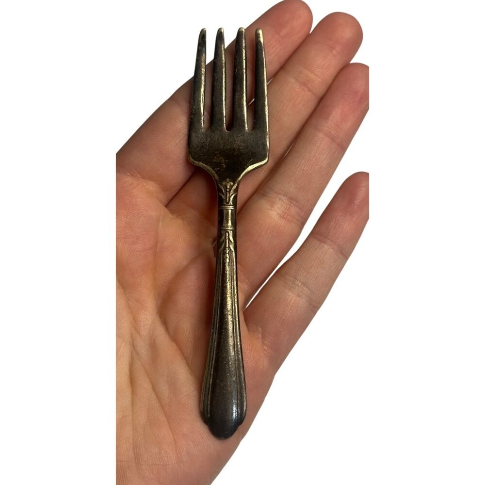 VTG 1980s June Silver-Plated Fork Ornate Flatware Collectible Classic Tableware